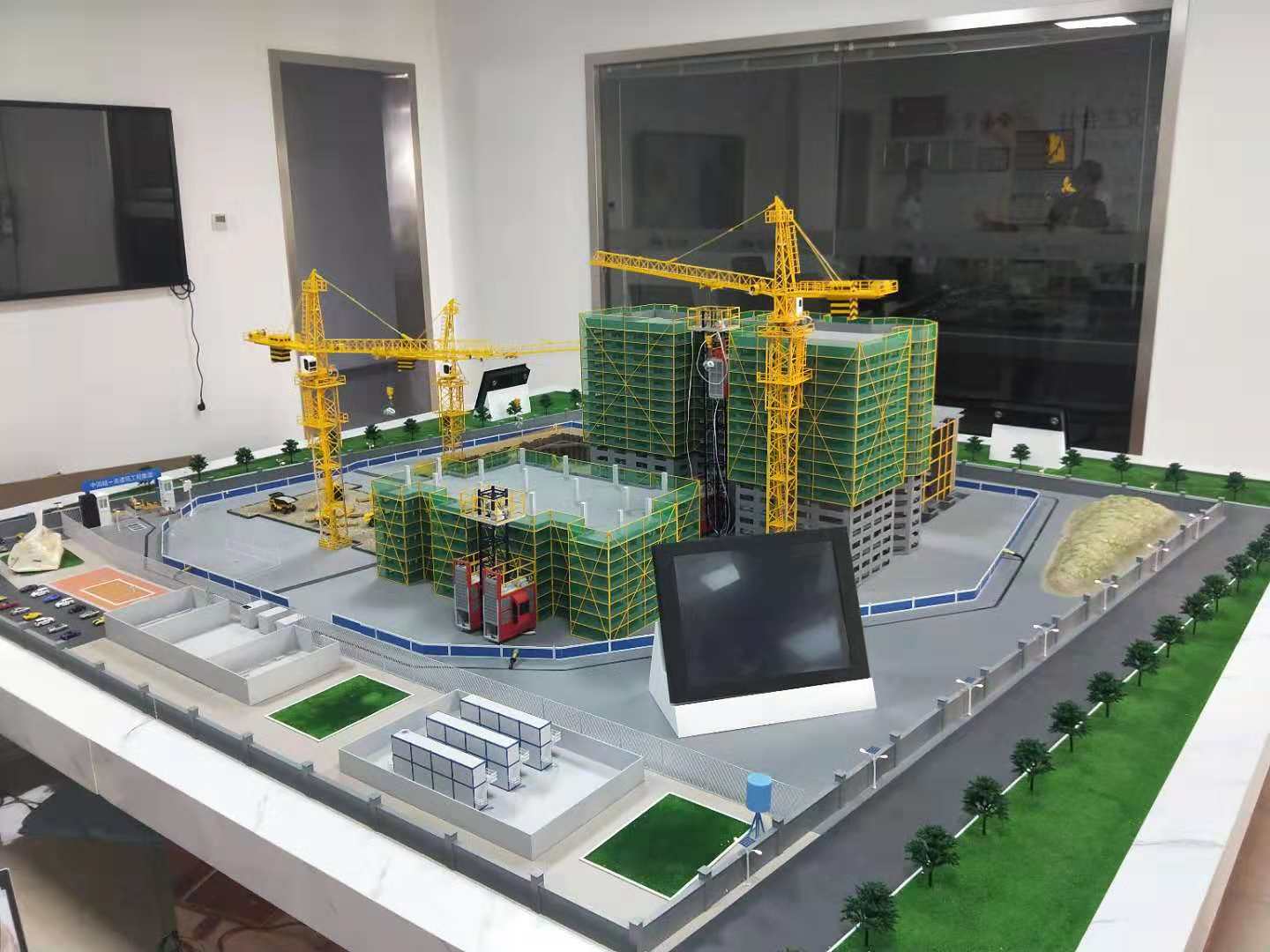 勐腊县建筑施工场景模型